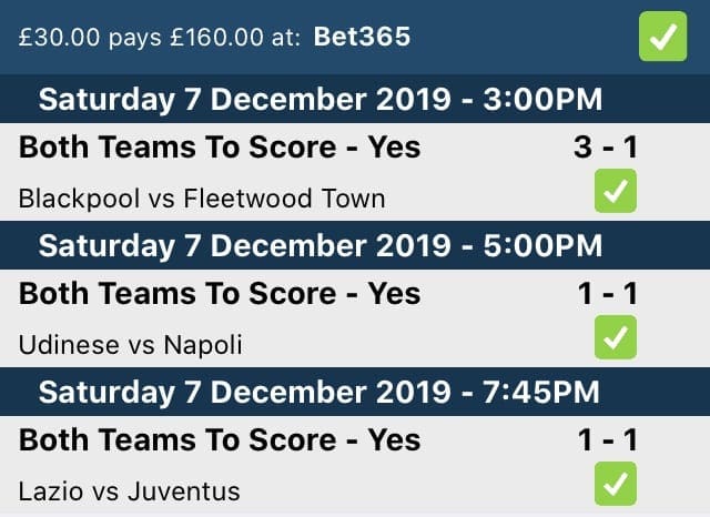 Correct Score Betting vs. FT Result / BTTS Combination Bet