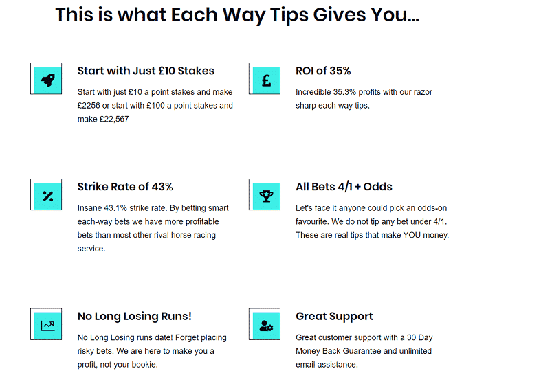 each way tips