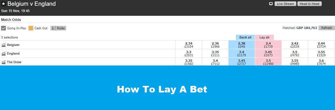 What Is Laying In Betting?