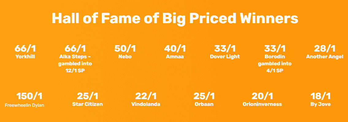 hanbury racings big priced winners